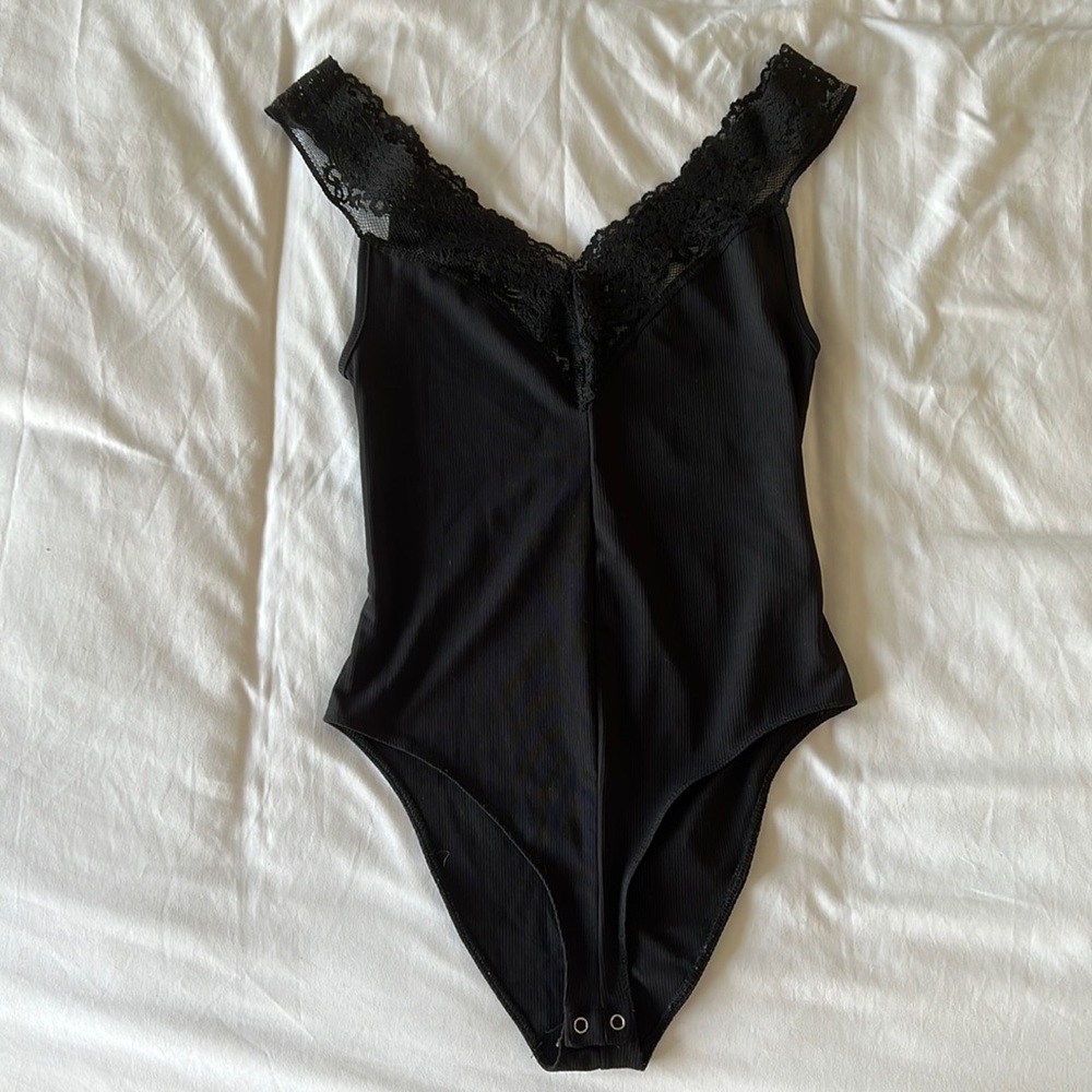 Black Bodysuit with Lace